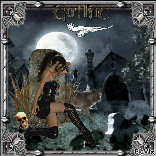 Gothic Graveyard - 免费动画 GIF