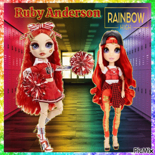 Ruby Anderson - Rainbow High - Zdarma animovaný GIF