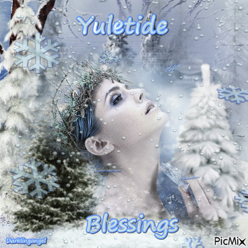 Yuletide Blessings - GIF animado gratis