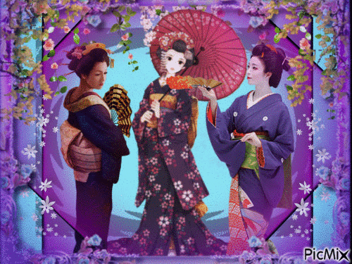 geisha - GIF เคลื่อนไหวฟรี