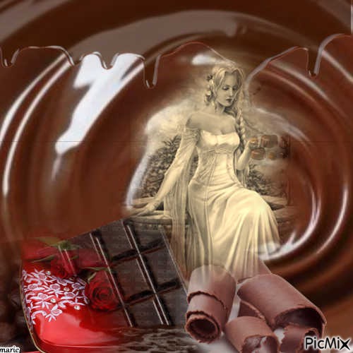 La femme chocolat - png gratuito