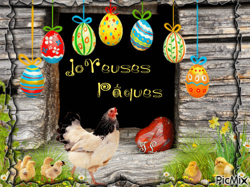 Passer de joyeuses Pâques - GIF animate gratis