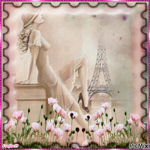 La belle parisiéne - Animovaný GIF zadarmo