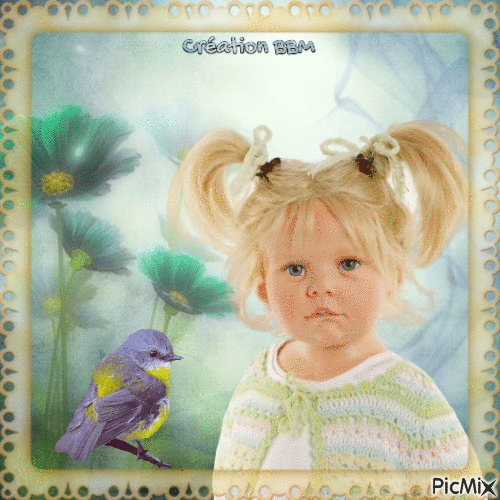 Portrait fillette par BBM - Ingyenes animált GIF