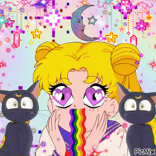 Funny Sailor Moon - Free animated GIF