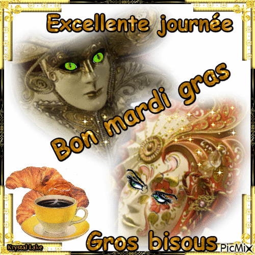 bon mardi gras - GIF animado grátis