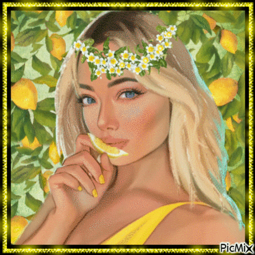 Limon ve Kadın - 無料のアニメーション GIF