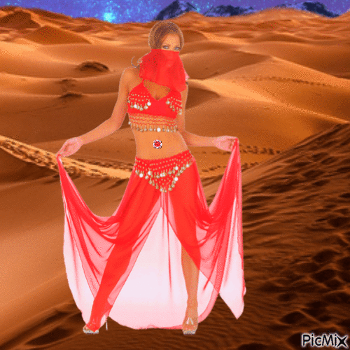 Desert dancer - 無料のアニメーション GIF