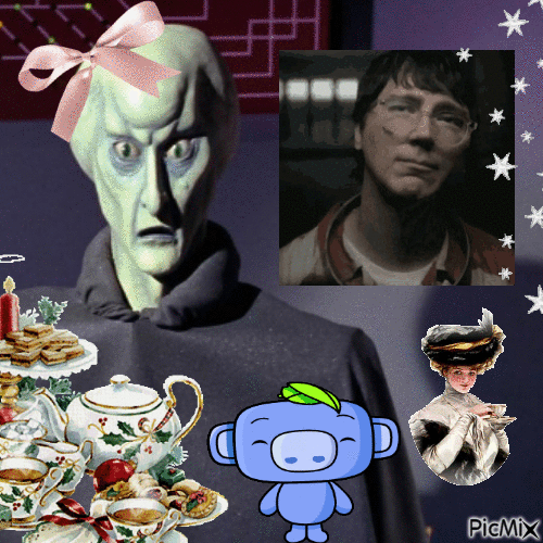 Balok's Puppet Tea Party With Riddler and Wumper - Besplatni animirani GIF