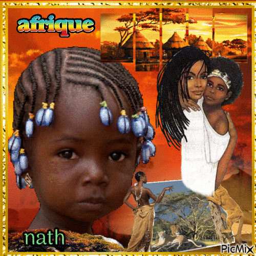 Beauté de l Afrique - Animovaný GIF zadarmo