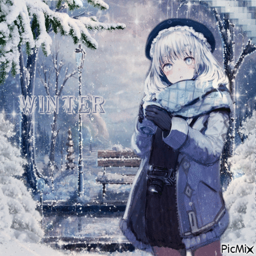 Winterblau - Manga - GIF เคลื่อนไหวฟรี