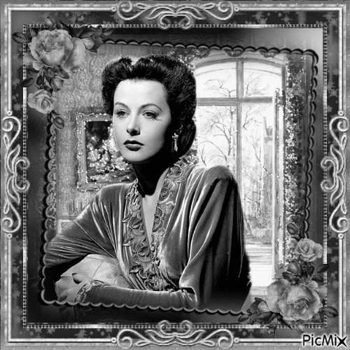 Hedy Lamarr, Actrice autrichienne - GIF animado grátis