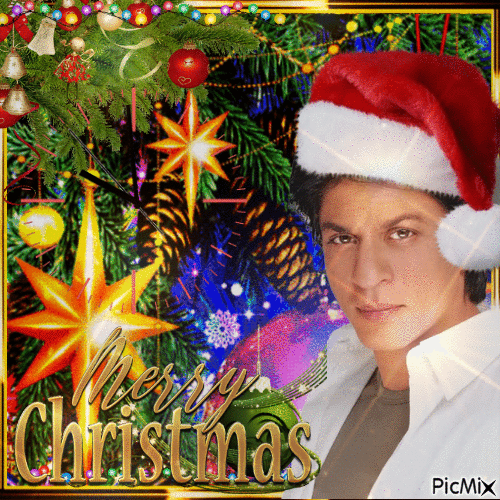 Shahrukh Khan und Weihnachten - 無料のアニメーション GIF