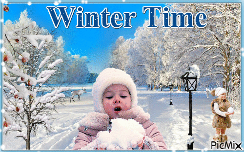 Winter Time - GIF animado grátis