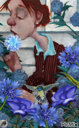 Jardín azul - Ingyenes animált GIF