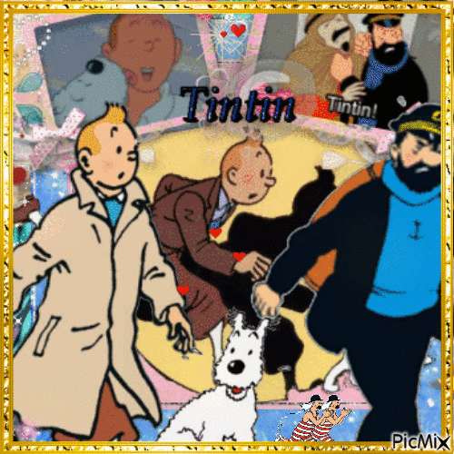 Tintin et Milou - GIF animado gratis