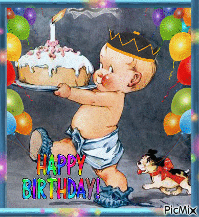Happy Birthday Baby - Nemokamas animacinis gif