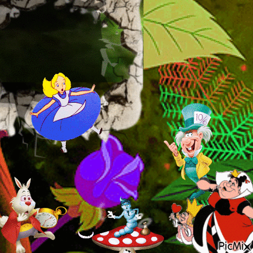 Alice in Wonderland - 免费动画 GIF