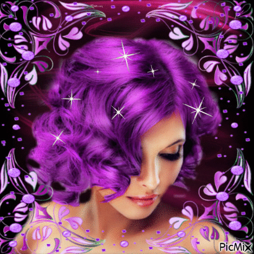 Purple Beauty - GIF animé gratuit