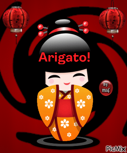 Arigato - Japan - 免费动画 GIF