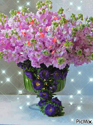 virág vázában - GIF animé gratuit