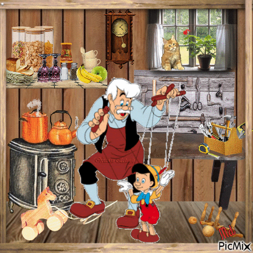 Pinocchio - GIF animé gratuit