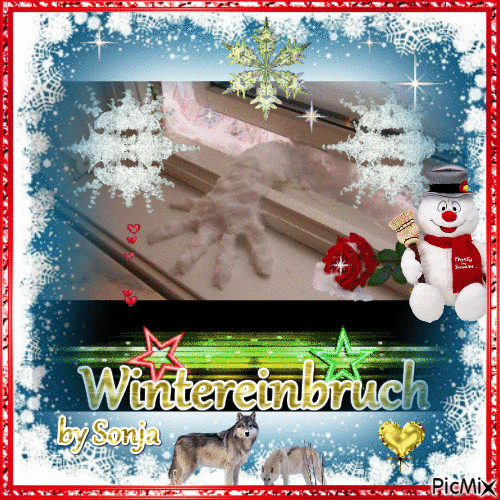 Wintereinbruch - Darmowy animowany GIF