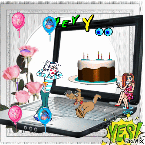 BIRTHDAY GREETING - Zdarma animovaný GIF