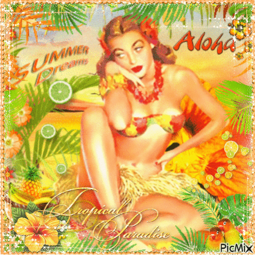 Tropical Summer - Gratis animeret GIF