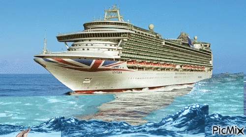 cruise ship - Bezmaksas animēts GIF