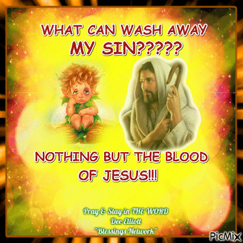 Nothing but the Blood of Jesus - Бесплатный анимированный гифка