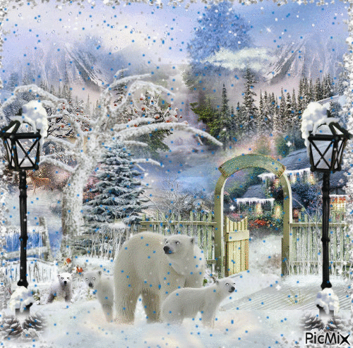 My Little Snow Bears - GIF animé gratuit