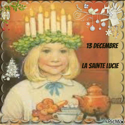 13 décembre la Sainte lucie - 無料のアニメーション GIF