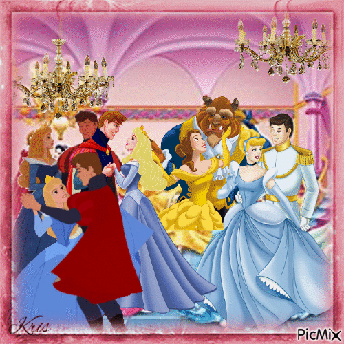 La danse des princesses - GIF animado gratis