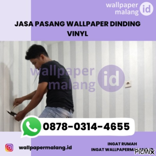 JASA PASANG WALLPAPER DINDING VINYL - gratis png