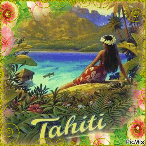 TAHITI VINTAGE - GIF animado gratis