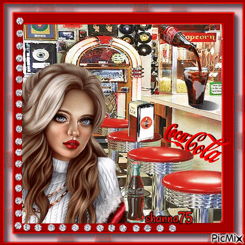 bar a coca cola ♥♥ - GIF animado gratis