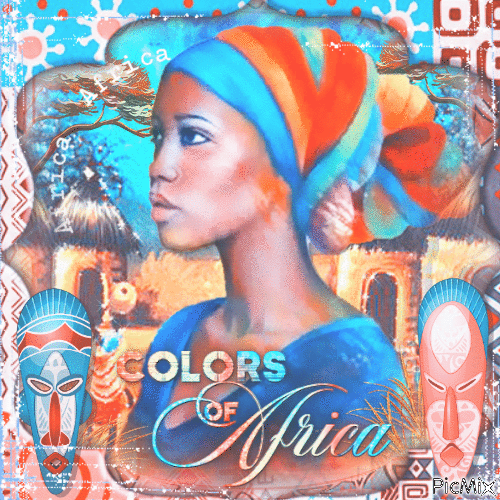 Colors of Africa - Gratis animerad GIF