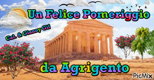 Buon Pomeriggio da Agrigento - GIF animate gratis