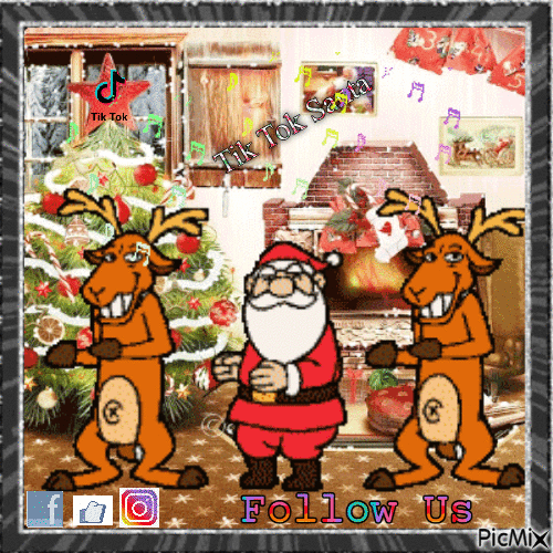 Tik Tok Santa - Ingyenes animált GIF