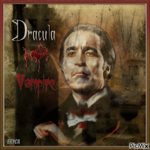 Portrait du Conte Dracula - Ingyenes animált GIF