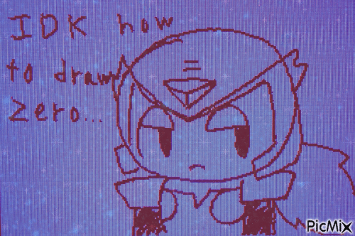 IDK how to draw Zero... - Bezmaksas animēts GIF