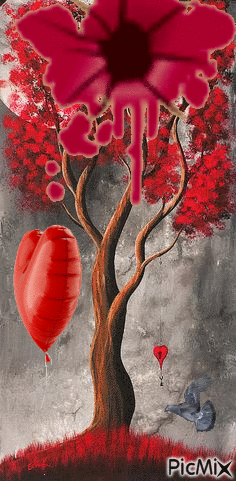 Árbol rojo - Nemokamas animacinis gif