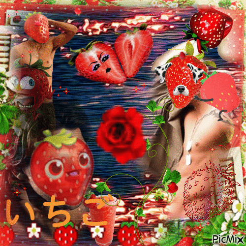 Strawberry rocks - Darmowy animowany GIF