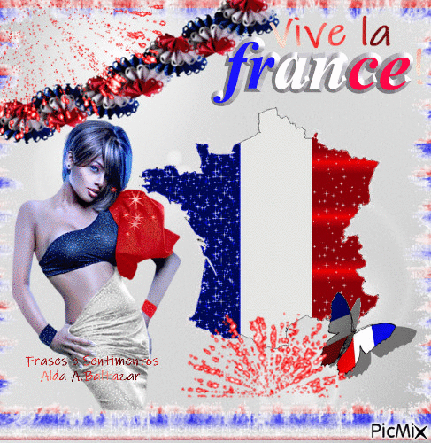 Vive La France - 免费动画 GIF