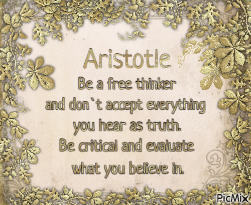 Aristotle, quote - Gratis animerad GIF