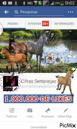 1.000.000 de likes - Gratis geanimeerde GIF