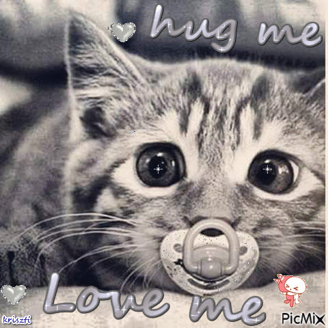 love me, hug me - Gratis animeret GIF