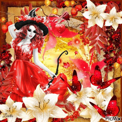Autumn red and gold - Δωρεάν κινούμενο GIF