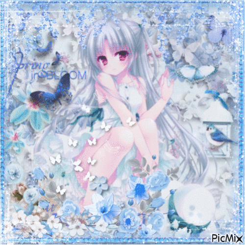 Bleu Anime - 免费动画 GIF
